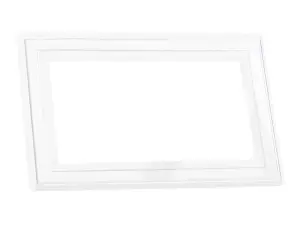 Dencon Clear Finger Plate for 2-Gang Flush Switches - Modern Elegance for Your Home