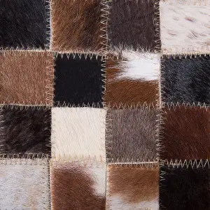 Cowhide Area Rug 160 x 230 cm Multicolour KONYA