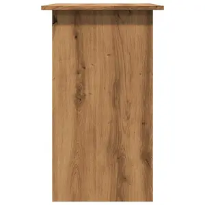 Berkfield Desk Artisan Oak 80x45x74 cm Engineered Wood