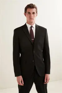 Mens Next Black Regular Fit Essential Suit Jacket - Black