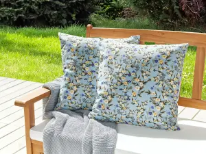 Set of 2 Outdoor Cushions VALLORIA Blue