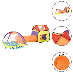 Berkfield Children Play Tent with 250 Balls Multicolour 338x123x111 cm