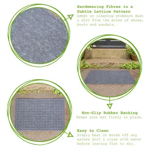 85 Heavy Duty Dirt Trapper Door Mat - 60cm x 40cm (Set of 2)