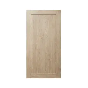 GoodHome Alpinia Matt light oak effect Shaker Tall larder Cabinet door (W)600mm (H)1181mm (T)18mm