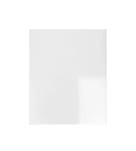 WTC White Gloss Vogue Lacquered Finish 570mm X 497mm (500mm) Slab Style Kitchen Door Fascia 18mm Thickness Undrilled