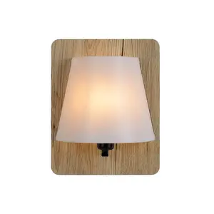 Lucide Idaho Modern Wall Light - 1xE14 - Light Wood