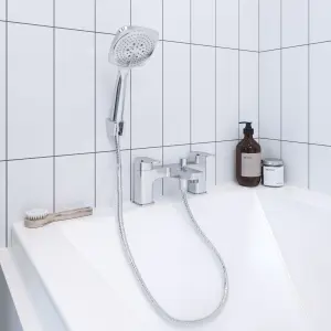 GoodHome Teesta Chrome effect Mixer tap with shower kit