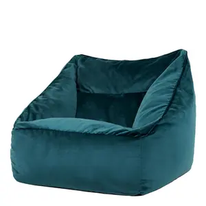 icon Natalia Velvet Armchair Bean Bag Teal Green Giant Bean Bag Chair