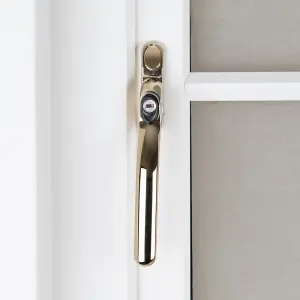 Timber Series Connoisseur MK2 Inline Locking Espag Window Handle - Polished Gold (Non Handed)