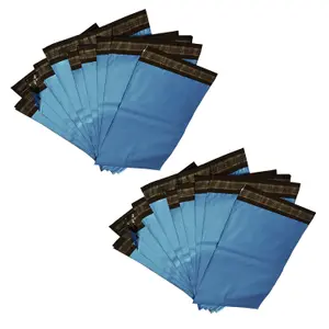 1000 x 10x14" (245x345mm) Metallic Blue Polythene Waterproof Self Sealing Postal Mailing Bags