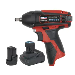 Sealey Impact Wrench Kit 3/8"Sq Drive 12V SV12 Series - 2 Batteries CP1204KIT