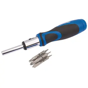 Draper Ratchet Screwdriver and Bit Set 13 Piece 43640