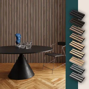 Natural Walnut Acoustic wood slat wall panel