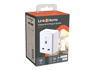 Link2Home WiFi Smart Plug 13A - White