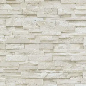 Erismann Brick Effect Beige/ White Wallpaper