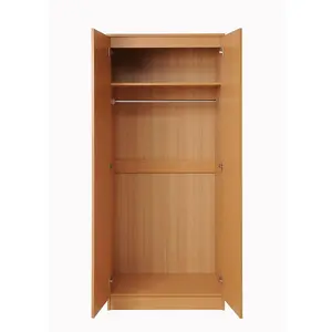 2 Door Double Wardrobe In Beech