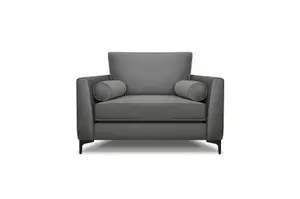 Modern Home Zara 3 Seater and Lovechair Set Steel