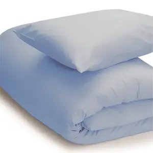 Belledorm Easycare Percale Duvet Cover Sky Blue (Superking)