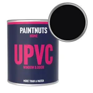 PaintNuts UPVC Door & Window Gloss Paint - Jet Black - 2.5L Tin (RAL9005)