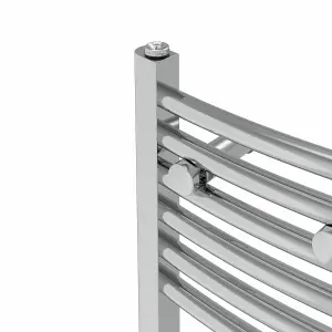 Right Radiators 1800x300 mm Curved Heated Towel Rail Radiator Bathroom Ladder Warmer Chrome