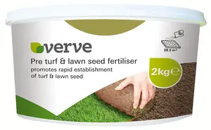 Verve Lawn Feed Pre lawn seed & turf fertiliser 28m² 1L 2kg