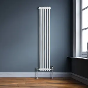 Traditional 3 Column Radiator - 1800 x 292 mm - White