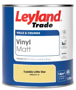 Leyland Trade Vinyl Matt Walls & Ceilings Emulsion Paint Twinkle Little Star (PPG1211-4) 1L