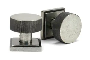 From The Anvil Pewter Brompton Mortice/Rim Knob Set (Square)