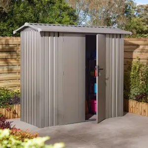 Rowlinson Brentvale 8x4 Premium Apex Metal Shed with Assembly