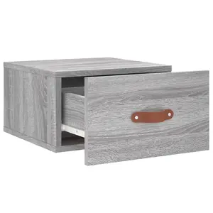 Berkfield Wall-mounted Bedside Cabinets 2 pcs Grey Sonoma 35x35x20 cm