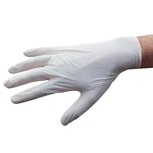 Touchflex Powder Free White Nitrile Gloves - 10 Boxes of 100 - M