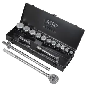 Premier Socket Set 15pc 3/4" Square Drive 12-Point WallDrive Carbon Steel AK2585