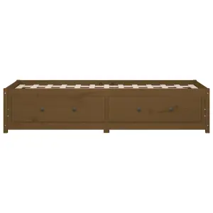 Berkfield Day Bed Honey Brown 90x200 cm Solid Wood Pine