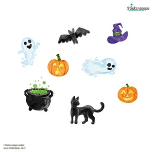 Cute Halloween Window Stickers