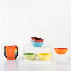 Rainbow Gifting 20.28ml Stoneware Cereal Bowl (Set of 6)