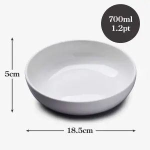 WM Bartleet & Sons Porcelain Cereal and Pasta Bowl, 18.5cm