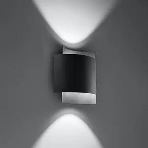 Impact Steel Black 1 Light Classic Wall Light