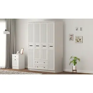 VIENNA 4 Door 2 Drawer Wardrobe