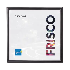 Kenro Frisco Series Black Photo Frame 16x16 Inch / 40x40cm Wall Hanging with Glass Front - FR4040B