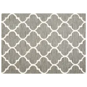 Wool Area Rug 160 x 230 cm Grey YALOVA