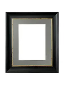 Scandi Black with Crackle Gold Frame with Dark Grey Mount for Image Size 50 x 40 CM