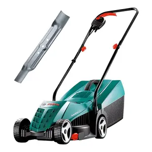 Bosch Rotak 32 Electric Rotary Lawnmower 32cm 1200w 31L Collection Bag & Blade