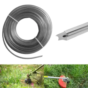 15m length of Cost Wise Duel core star shape strimmer line for extra durability and superior cutting power (3.0mm)