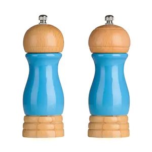 Maison by Premier Natural Origins Blue Hi Gloss Salt And Pepper Mill Set