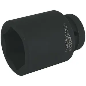 50mm Forged Deep Impact Socket - Durable 1 Inch Drive Chromoly Tool