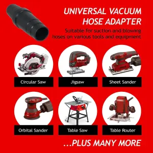 SPARES2GO Tool Adapter compatible with Ryobi Vacuum Hose Adaptor Dust Port Extractor Sander Saw (32mm 35mm 38mm)