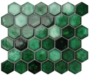 Mosaic sheet in ceramic on net 312mm x 270mm - Jungle Nature Hive