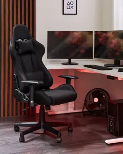 Beliani Modern Gaming Chair Black WARRIOR