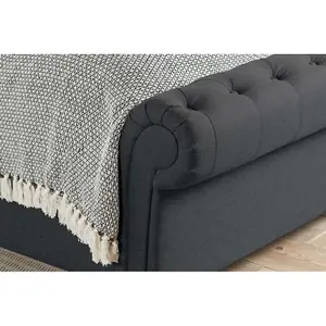 Birlea Castello King Side Ottoman Bed Charcoal