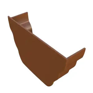 Caramel Ogee Gutter Internal Stop End, Freeflow 135mm Rain Water Systems